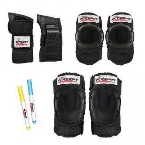 Wipeout Dry Erase Youth 5+ Pad Set 3pk - Black