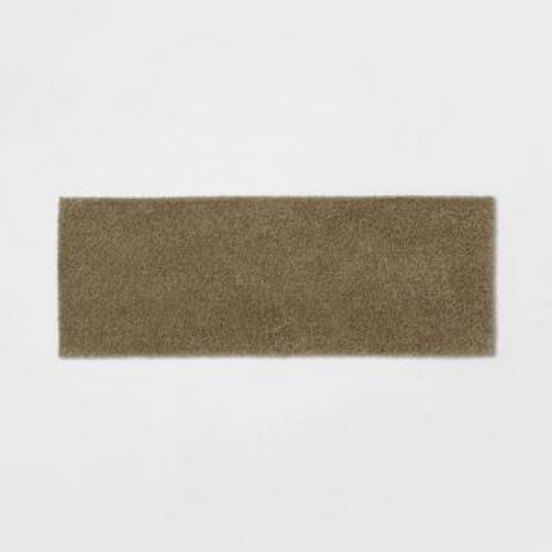 22x60 Antimicrobial Bath Runner Olive Green - Total Fresh