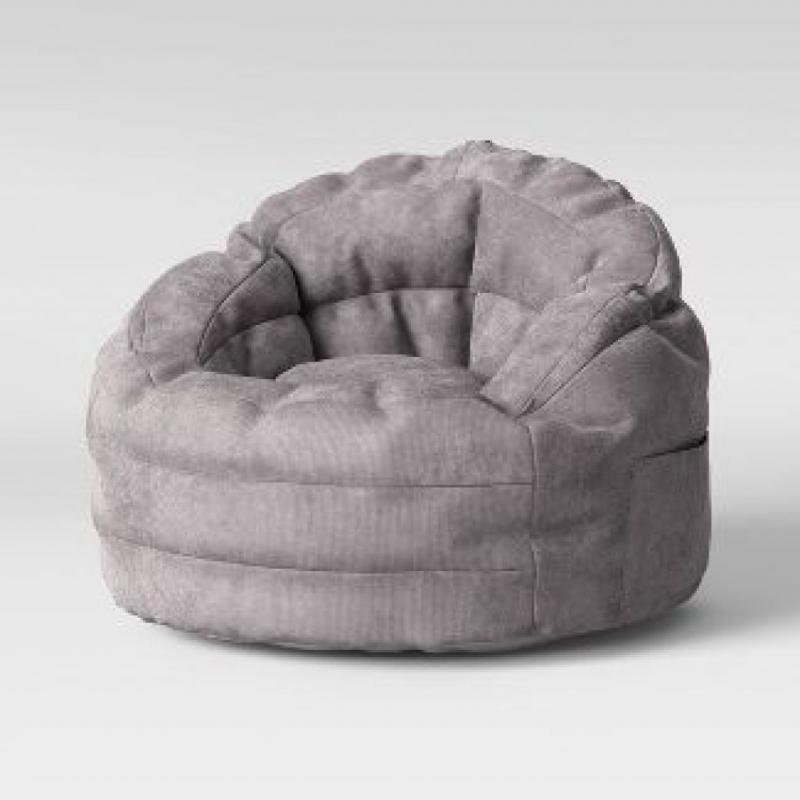 Settle In Bean Bag Chair Gray - Pillowfort