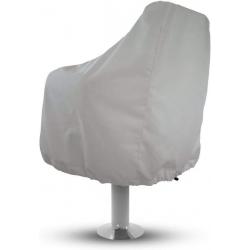 Sun-Protect Marine Canvas Boat Seat Covers, White Weather Resistant Fabric Protects Captain’s Chair from The Elements