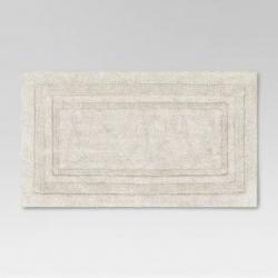 20x34 Performance Cotton Reversible Bath Rug Cream - Threshold