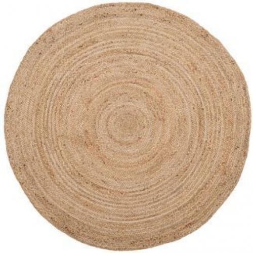 Round Woven Throw Rug 48 inch