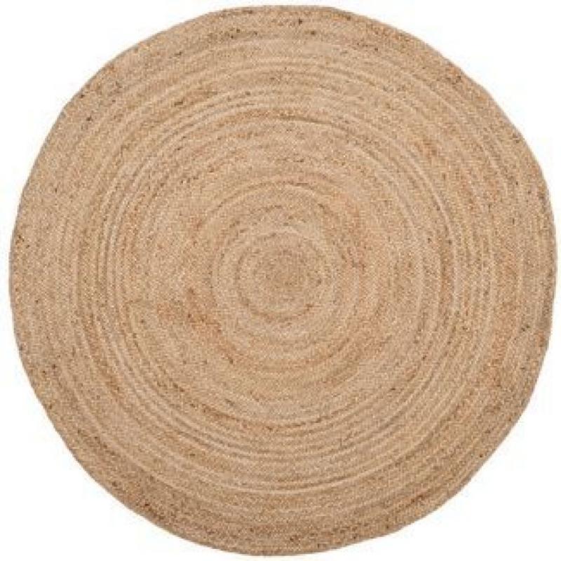 Round Woven Throw Rug 48 inch
