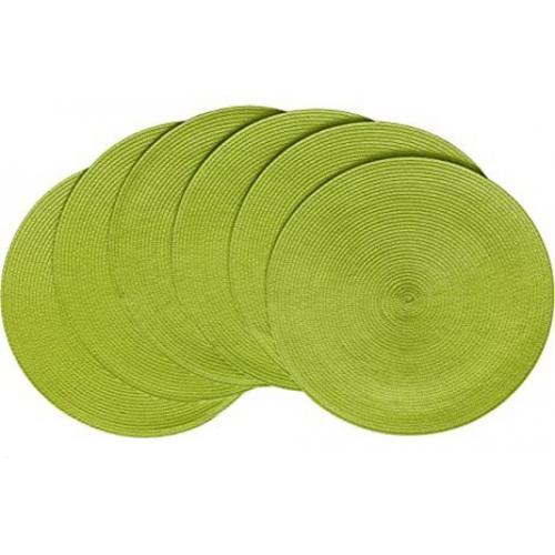 Hodjoy 6 Round Green Placemats