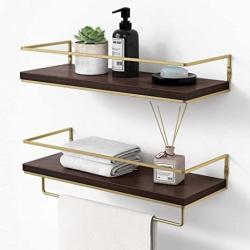 Forbena Floating Shelves With Metal Frame