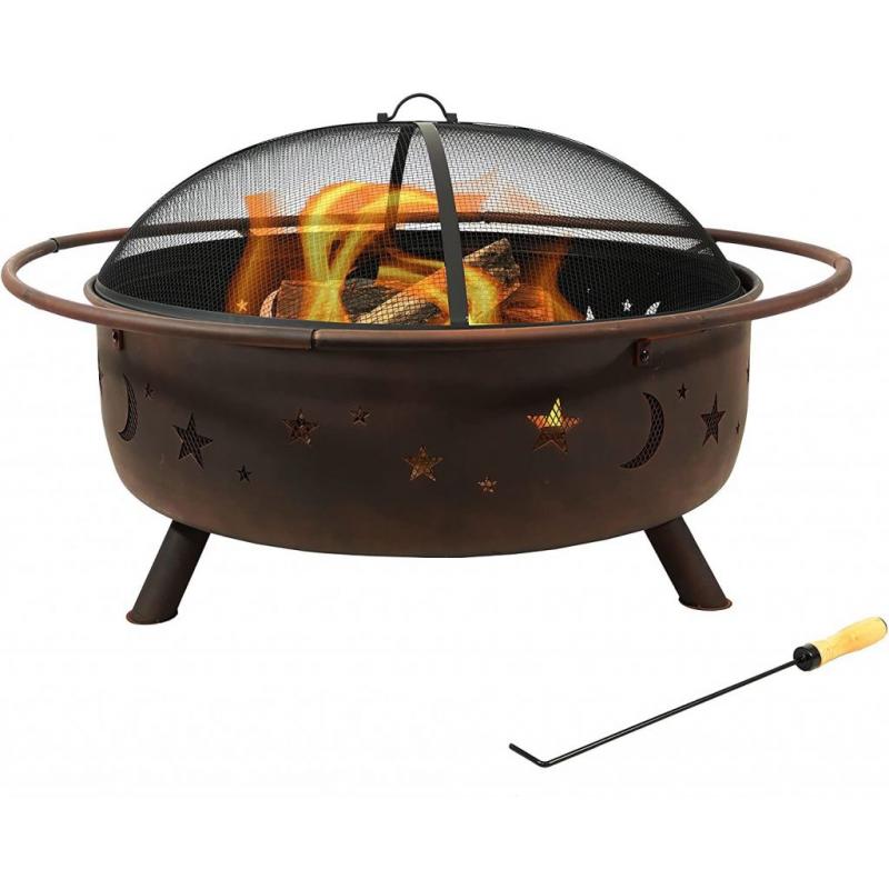 Outdoor fire pit- 30 cosmic stars and moon