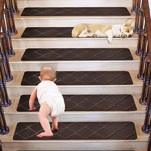 Stair Treads Carpet Non-Slip Indoor 15 PCS
