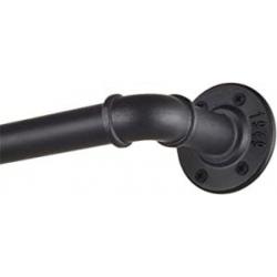 Industrial Curtain Rod , Matte Black