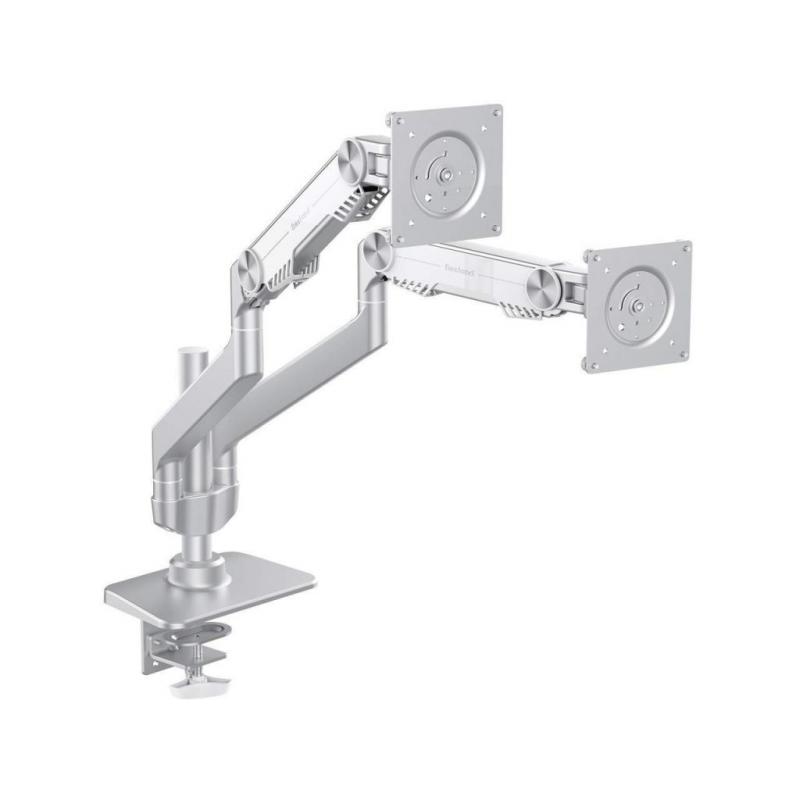 Bestand Premium Dual Monitor Stand Silver