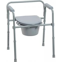 Drive Folding Commode- Gray