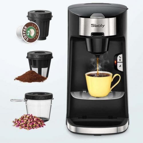 Sboly 3in1 Coffee Maker - K-cup Pods/ Ground Coffee/ Tea Leaf