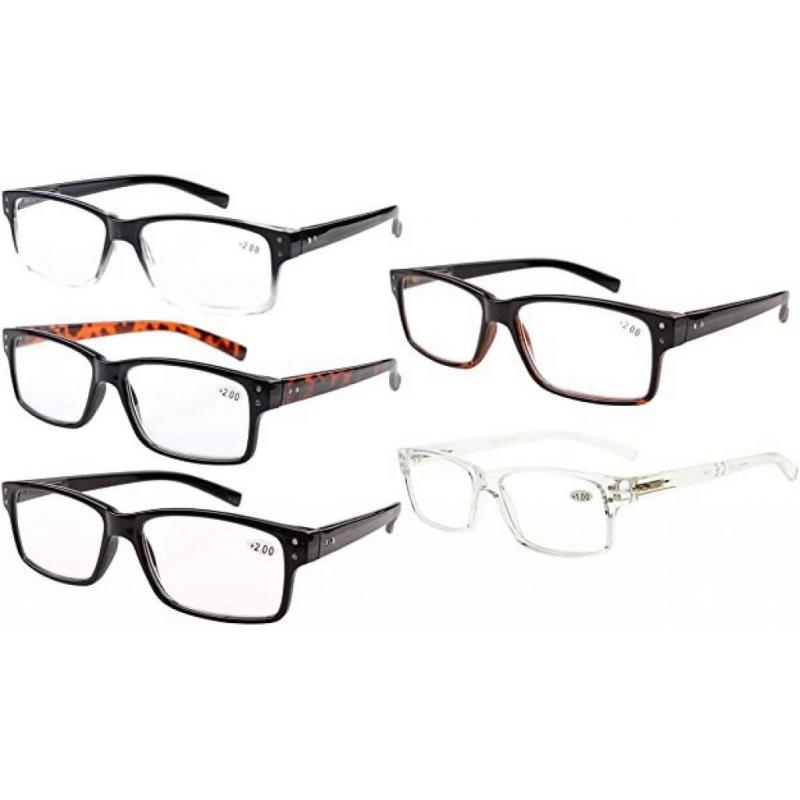 Eyekepper Mens Vintage Reading Glasses-5 Pack Glasses for Men Reading