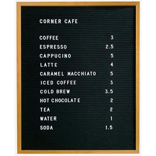 Letter Board Sign Felt Board Letters 30×24 in. Changeable Letter Boards