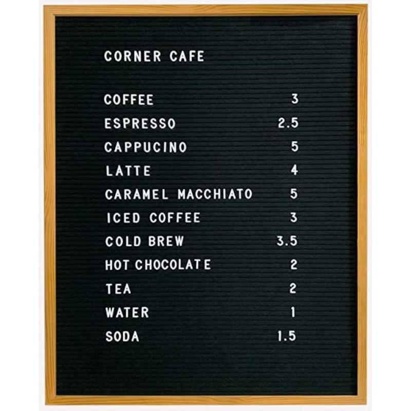 Letter Board Sign Felt Board Letters 30×24 in. Changeable Letter Boards