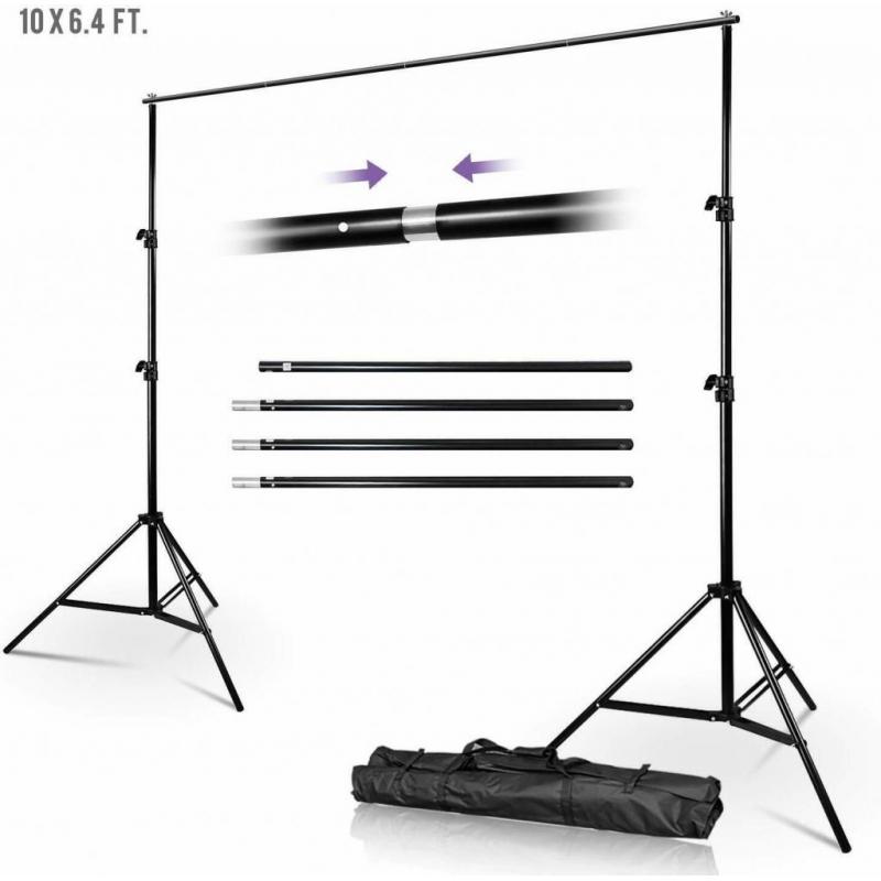 LS Photography Backdrop Stand Complete Set