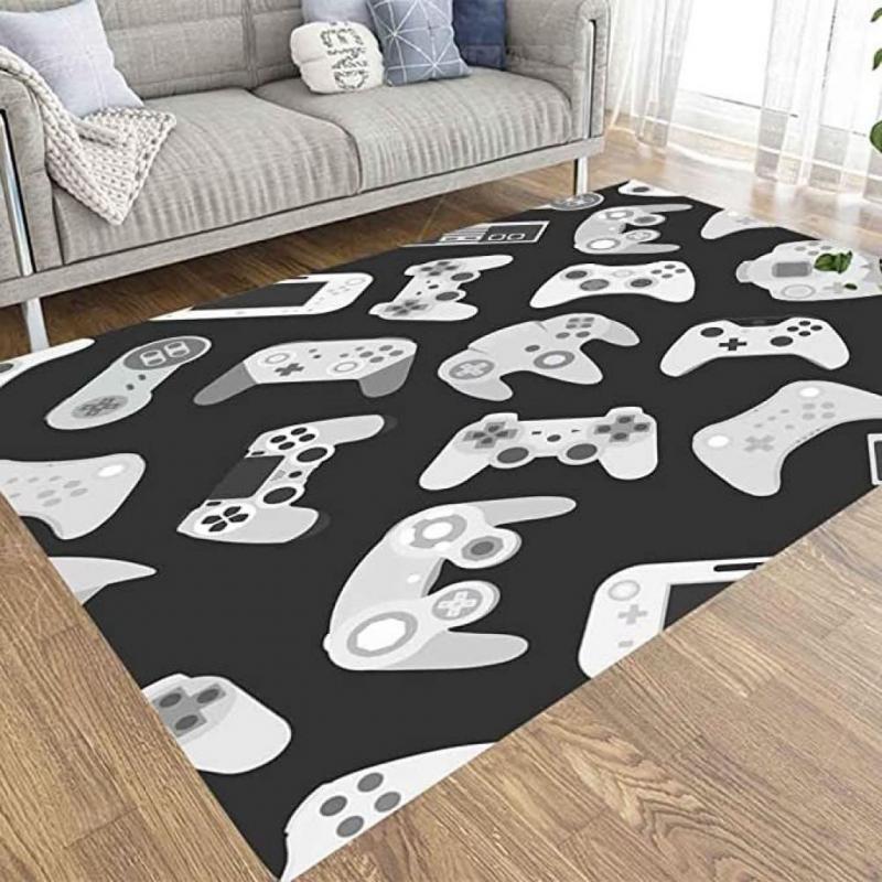 3X5 Area Rug of Indoor Outdoor Kids Area Rugs Use Video Game Controllers