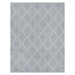 2'X3' Geometric Accent Rug Gray