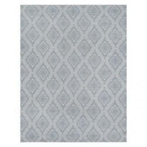 2'X3' Geometric Accent Rug Gray