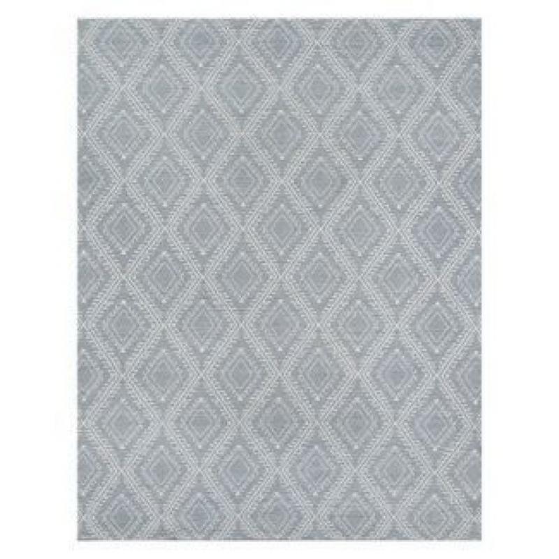 2'X3' Geometric Accent Rug Gray