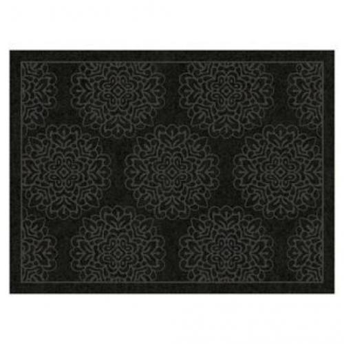 3'x4' Damask Doormats Black - Multy Home LP