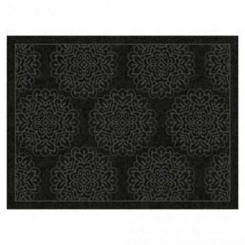 3'x4' Damask Doormats Black - Multy Home LP