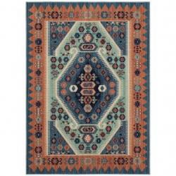 7'x10' Buttercup Diamond Vintage Persian Style Woven Rug Blue - Opalhouse