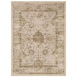 7'X10' Vintage Tufted Distressed Area Rug Tan - Threshold