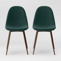 2pc Copley Upholstered Dining Chair Green - Project 62