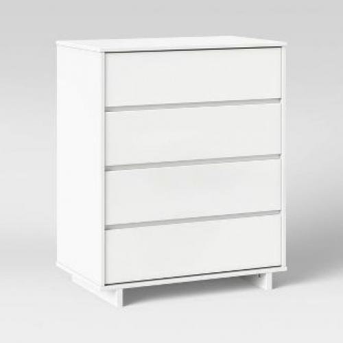 Modern 4 Drawer Dresser White - Room Essentials