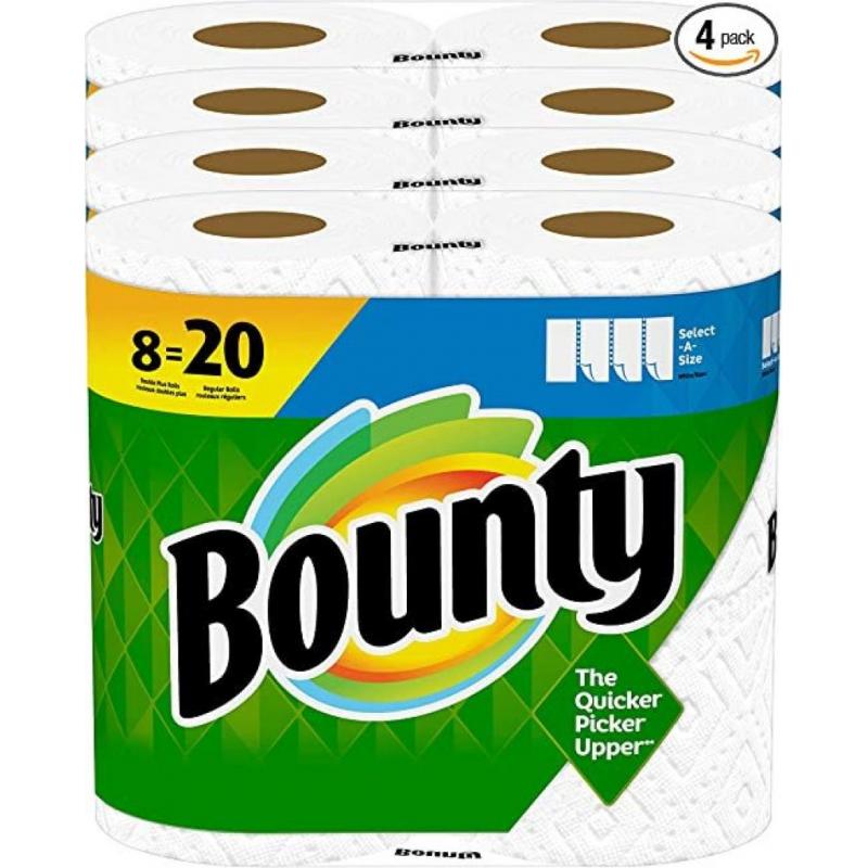 Bounty Select-A-Size Paper Towels - 8 Double Plus Rolls