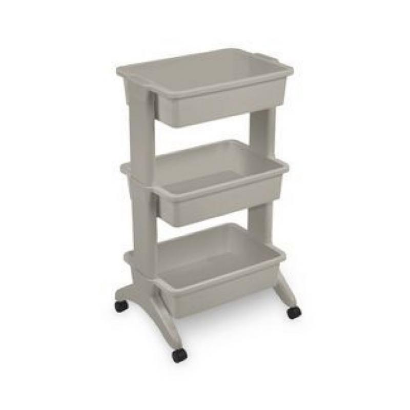 Brightroom 3 Tier Utility Cart Gray