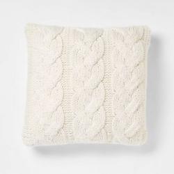 Threshold Cable Knit Throw Pillow 24x24