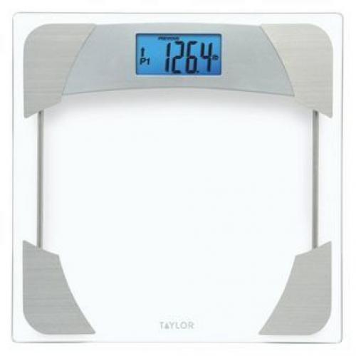 Digital Bathroom Scale with Weight Tracker Clear - Taylor