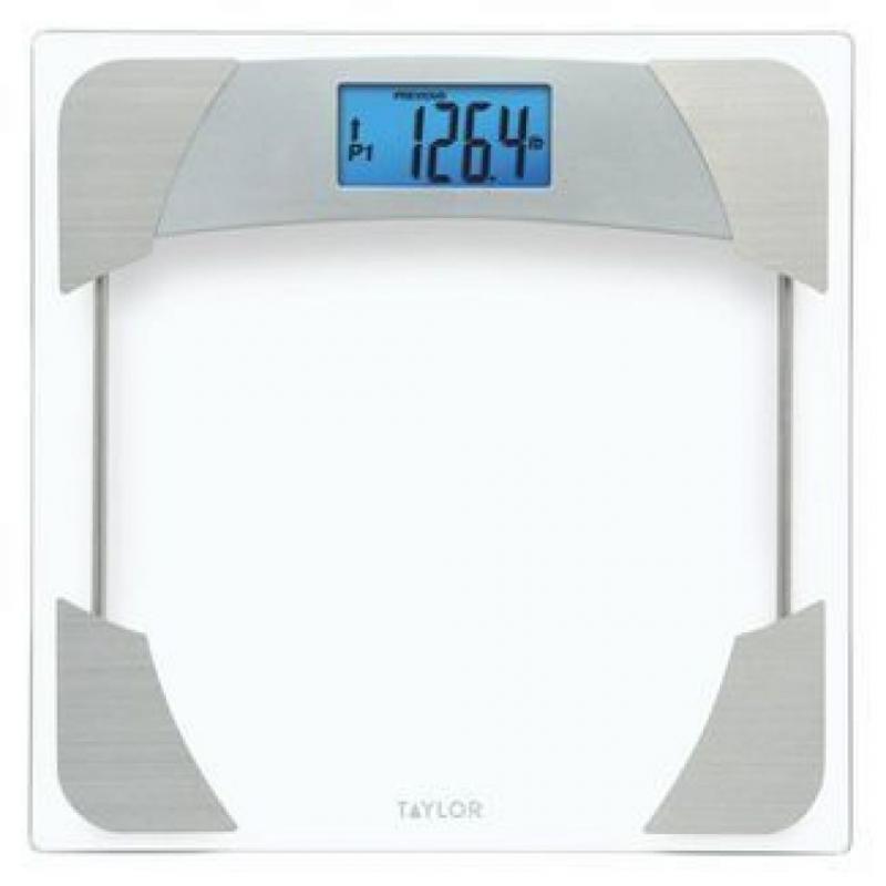 Digital Bathroom Scale with Weight Tracker Clear - Taylor