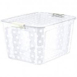Bella 80qt Utility Storage Bin Clear