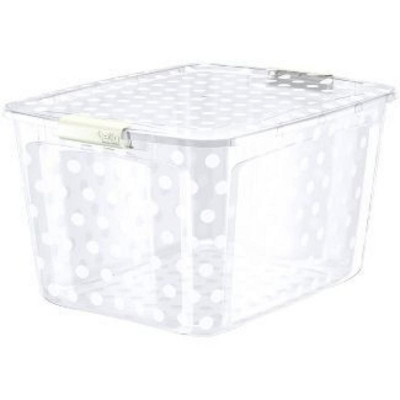 Bella 80qt Utility Storage Bin Clear