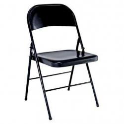 Black Steel Folding Chair