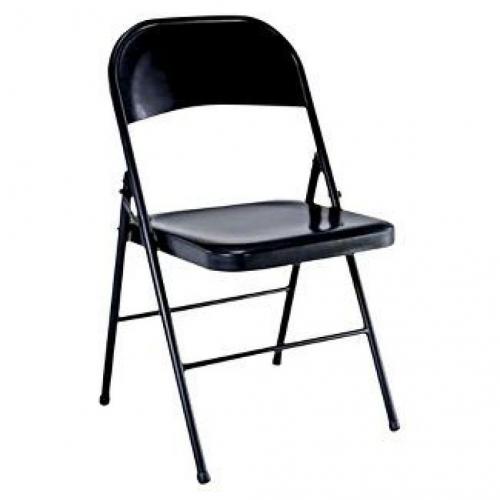 Black Steel Folding Chair
