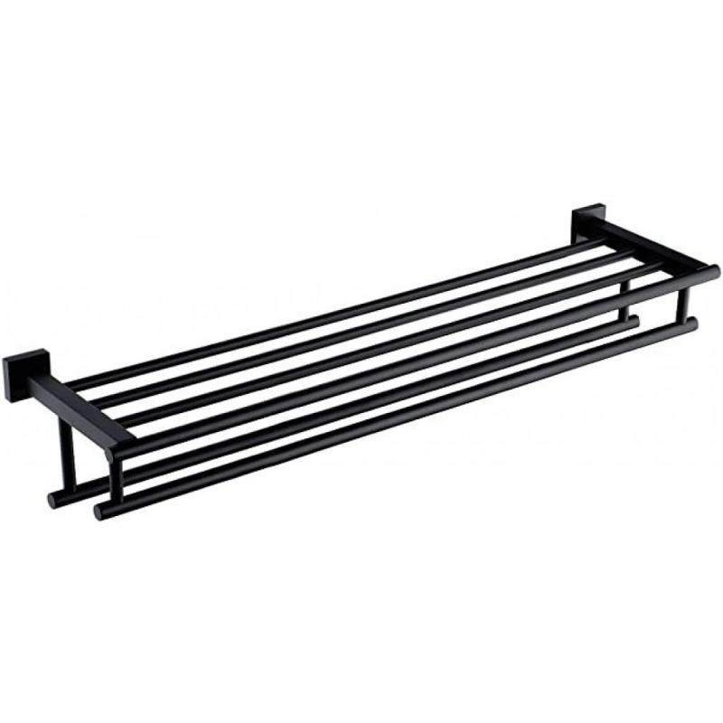 KES Bathroom Towel Rack Matte Black A2112S75-BK