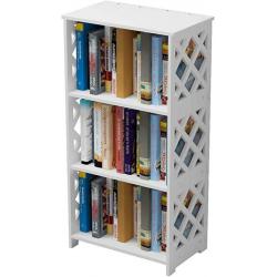 3 Tier White Bookcase