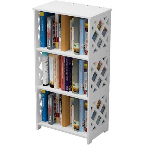 3 Tier White Bookcase