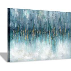 Hardy Gallery Blue Abstract 36x24x1