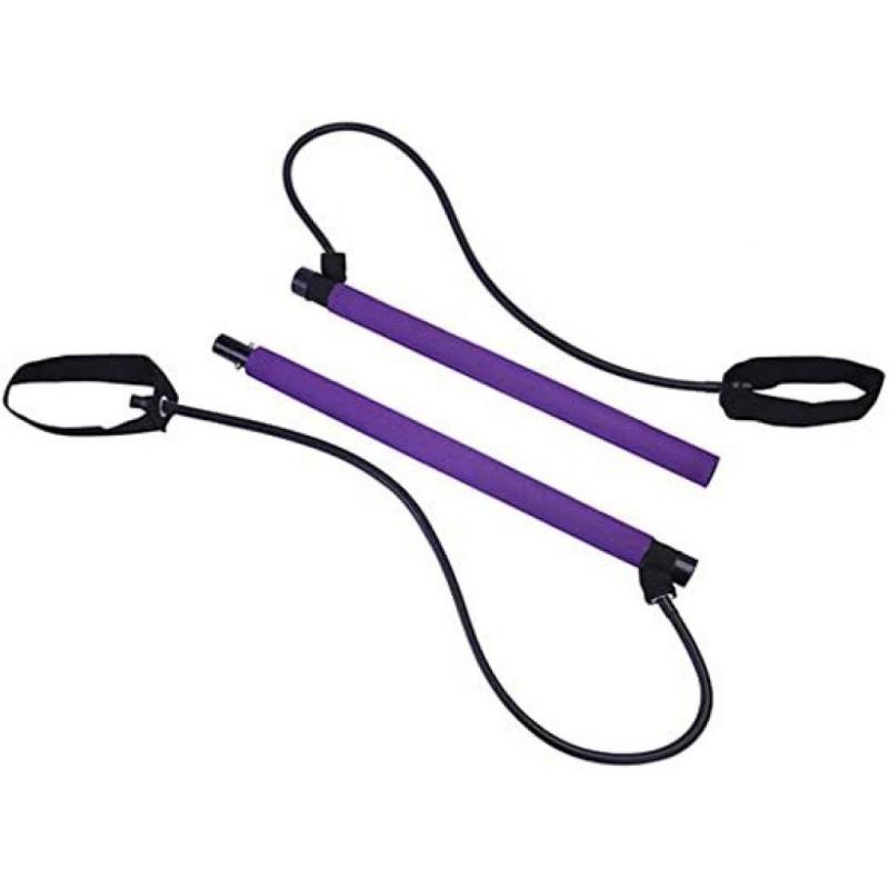 Pilates Bar w/Resistance Equipment for Women Purple