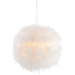 Feather Pendant Light Ceiling Fixture - White