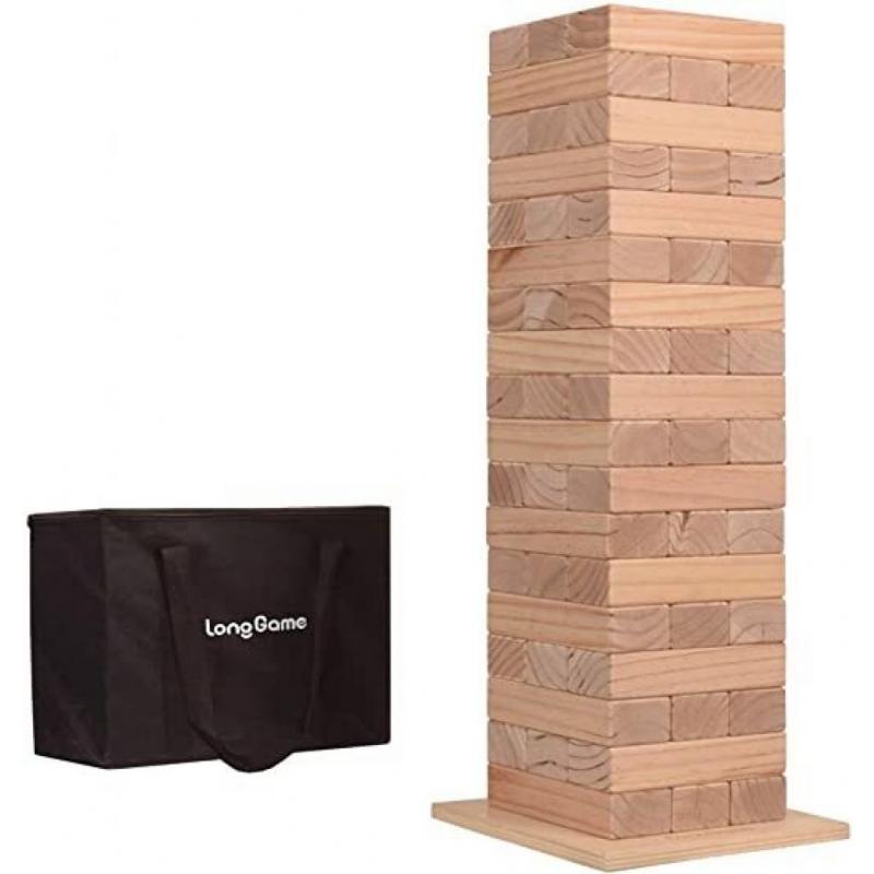 Jumbo Sized Wood Toppling Tower Game