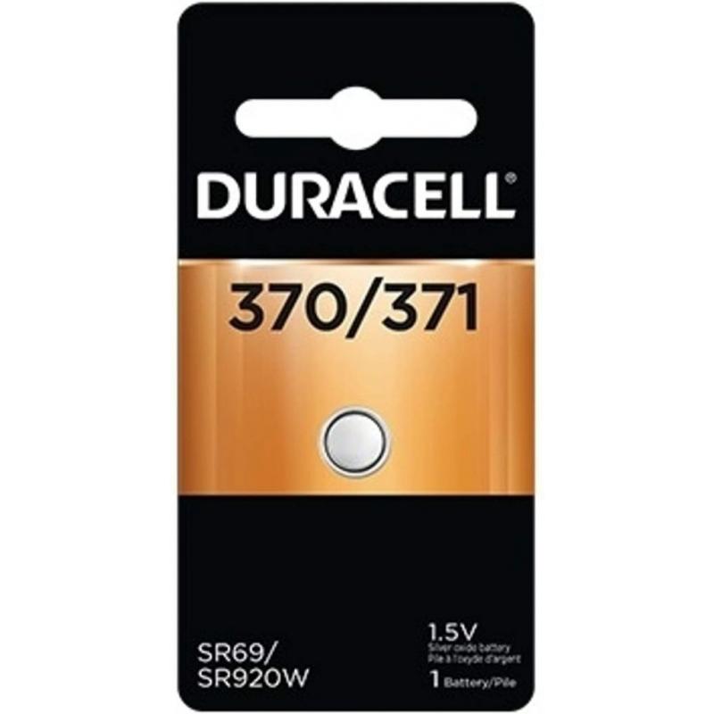 Duracell Watch 370/371 Silver Oxide Battery Pack of 6