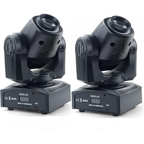 2 pack LED Moving Head Spot