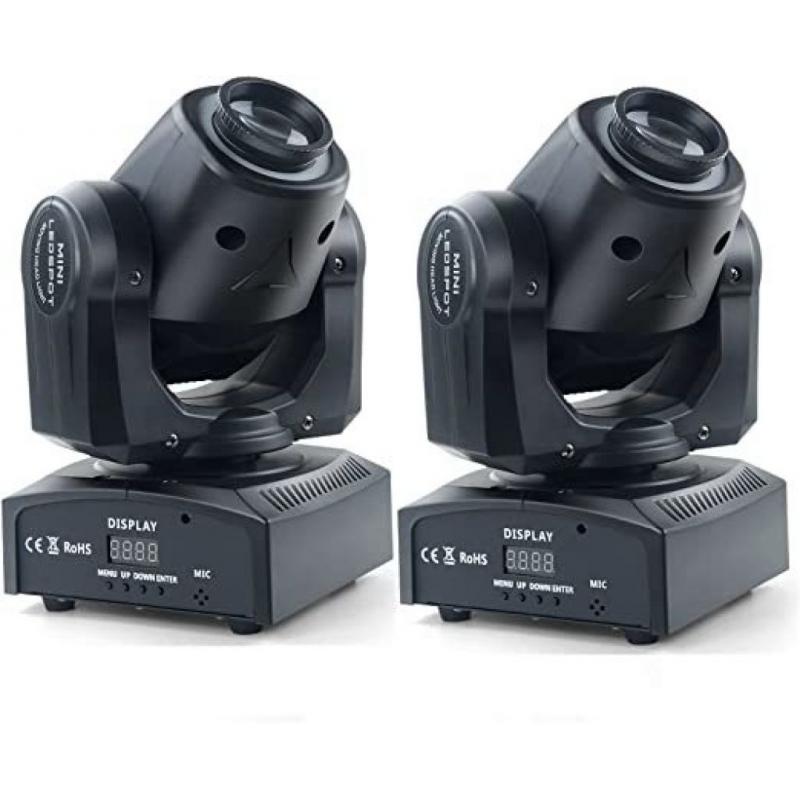 2 pack LED Moving Head Spot