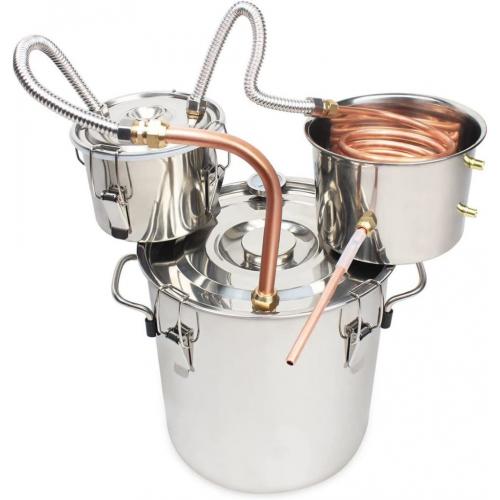 Bacoeng 5Gal/20L Moonshine Kit Stainless Steel Boiler