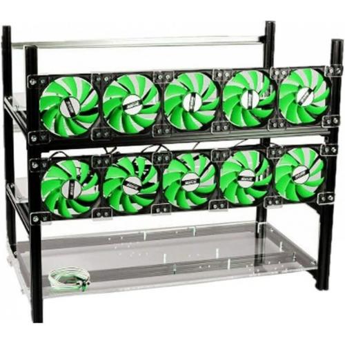 12 GPU Mining Frame - Black